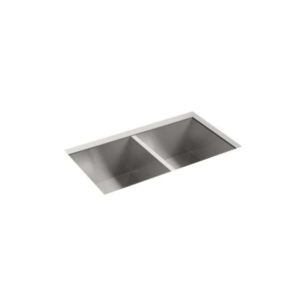 Under-Mount Double-Equal Kitchen Sink, 32" X 18-5/16" X 9-5/16"